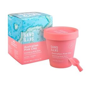 Sand & Sky Revolve Pink Clay Smoothing Body Sand Exfoliating Body Scrub 6.4 oz
